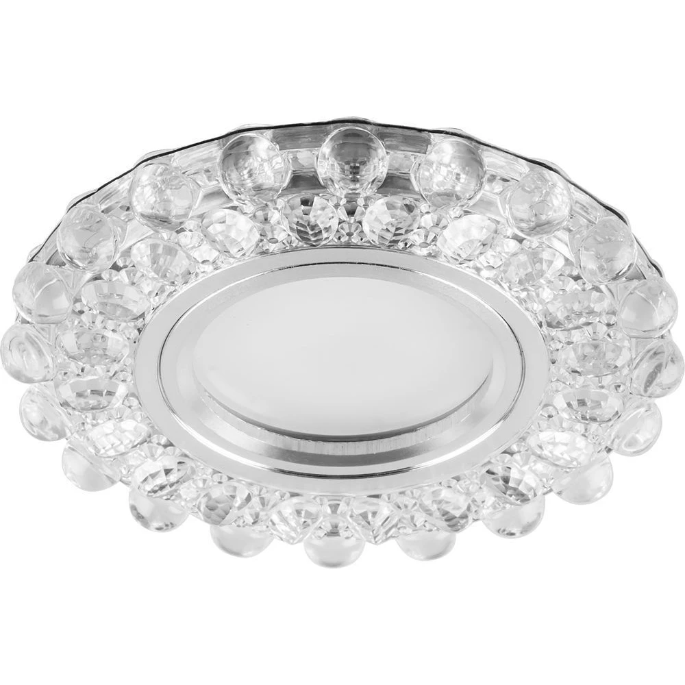 Светильник встраиваемый с белой LED подсветкой Feron CD909 потолочный MR16 G5.3 прозрачный (28892) - Viokon.com