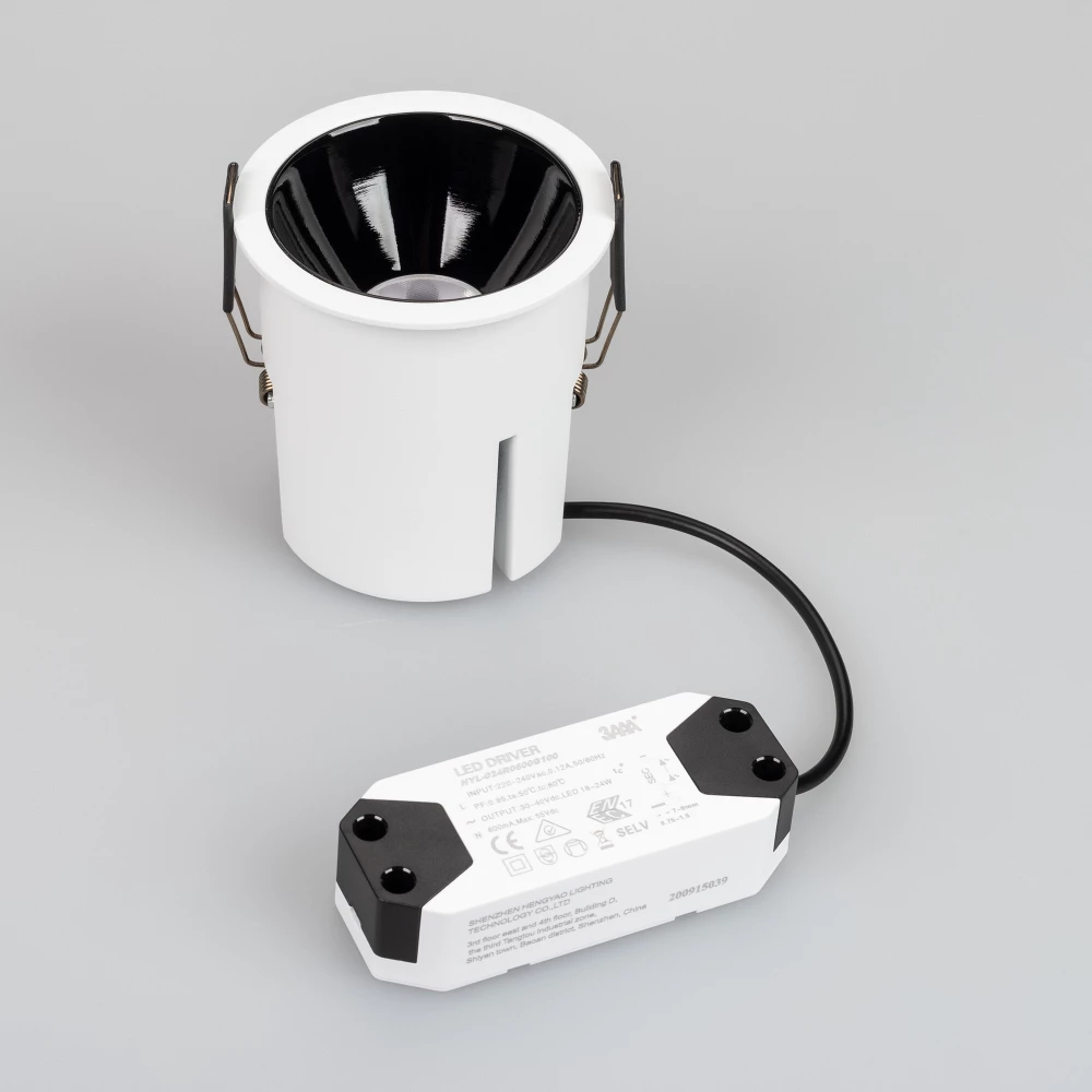 Светильник MS-ATLAS-BUILT-R90-25W Warm3000 (WH-BK, 30 deg, 230V) (Arlight, IP20 Металл, 5 лет) 035457 - Viokon.com