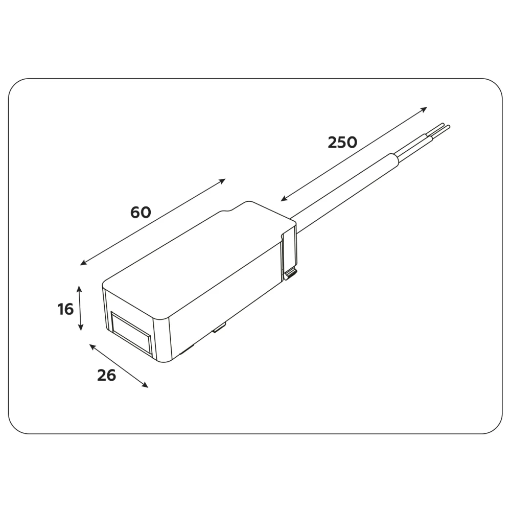 Ввод питания для шинопровода Magnetic Ultra Slim GV1262 BK черный ввод питания для шинопровода IP20 48V 60*26*16 - Viokon.com