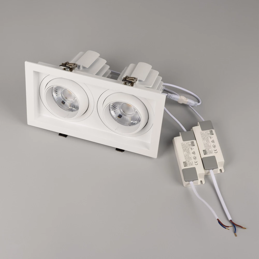 Светильник MS-VORTEX-BUILT-S250x140-2x30W Day4000 (WH-WH, 17 deg, 230V) (Arlight, IP20 Металл, 5 лет) 057765 - Viokon.com