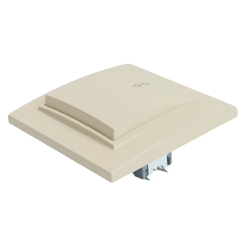 Переключатель 1-клавишный STEKKER  PSW10-9005-02, 250В, 10А, серия Эрна, слоновая кость (39618) - Viokon.com