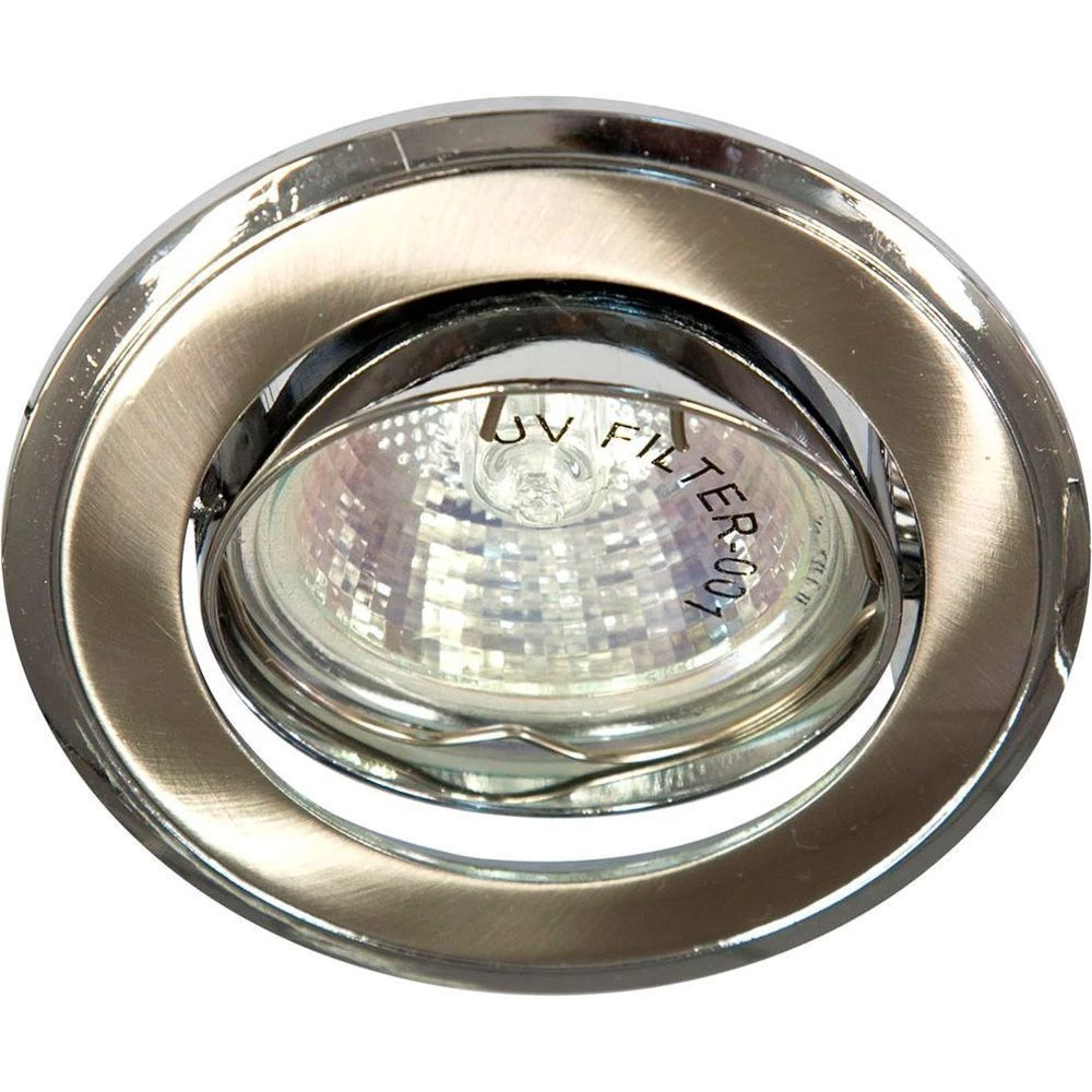 Светильник встраиваемый Feron 301T-MR16 потолочный MR16 G5.3 титан-хром (17535) - Viokon.com