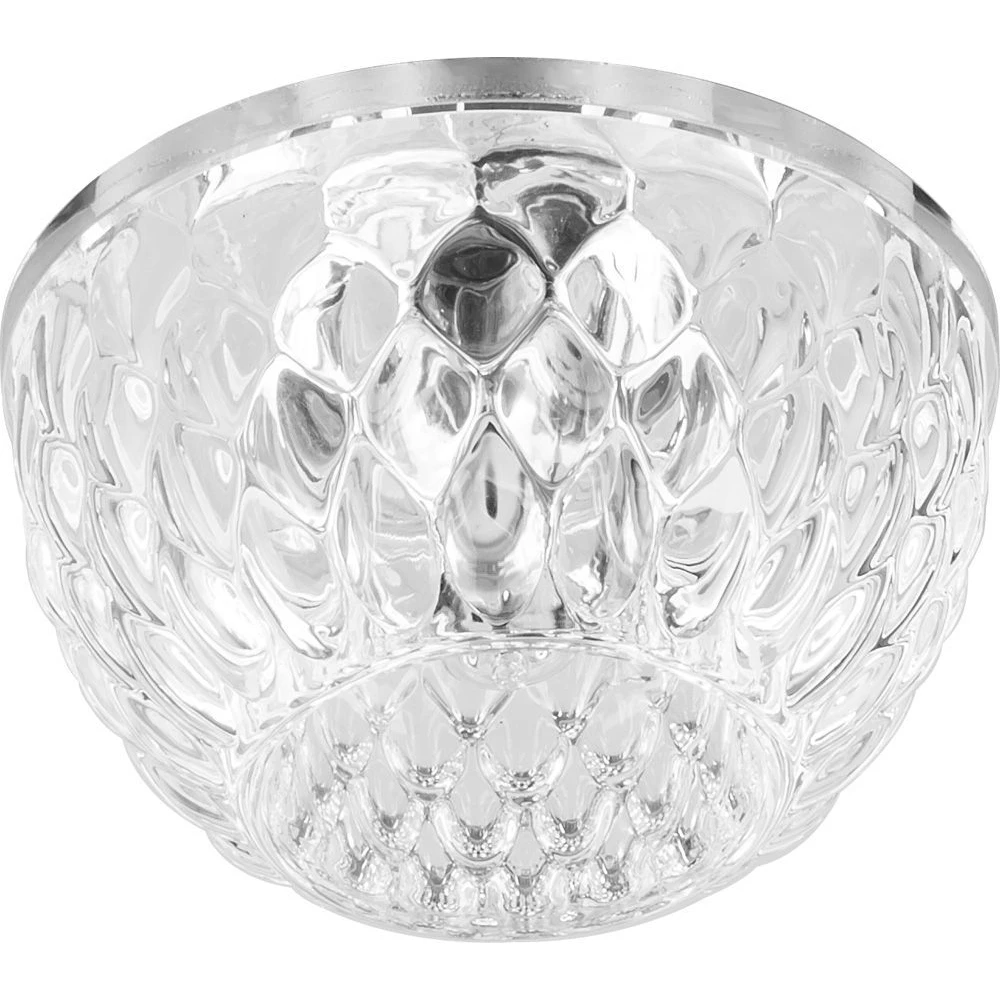 Светильник встраиваемый с разноцветной LED подсветкой Feron JD187 JCD9 прозрачный (27978) - Viokon.com