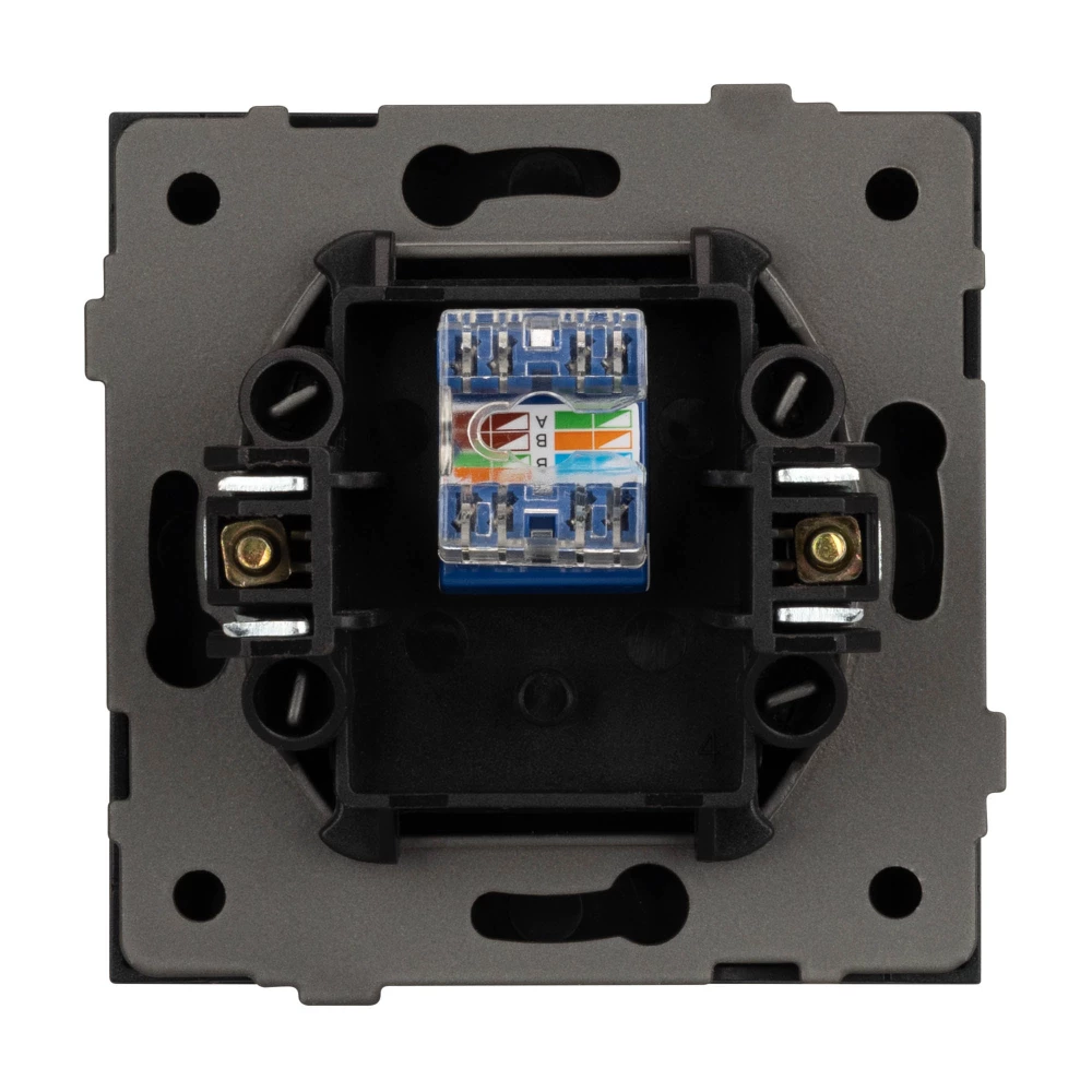 Механизм компьютерной розетки SCT-TENDO-MPC1-PL-BK (RJ-45, CAT6) (Arlight, Черный) 054104 - Viokon.com