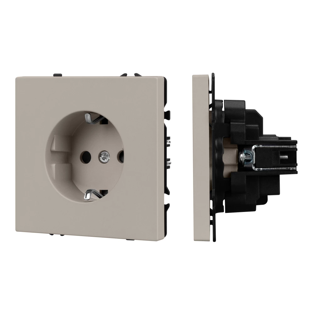 Механизм электрической розетки SCT-NOBE-MEU1-SFPL-CA (230V, 16A) (Arlight, Кашемир) 059452 - Viokon.com