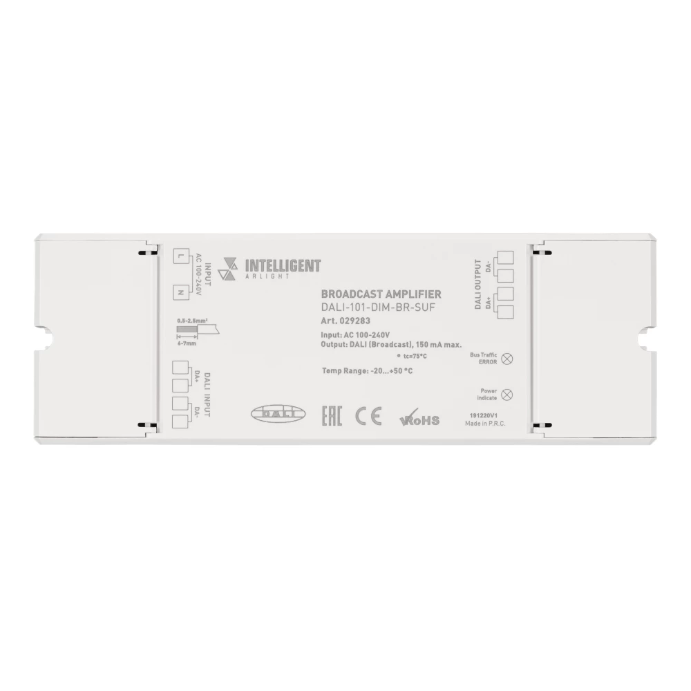 INTELLIGENT ARLIGHT Усилитель DALI-101-DIM-BR-SUF (DALI bus, 230V) (IARL, -) 029283 - Viokon.com