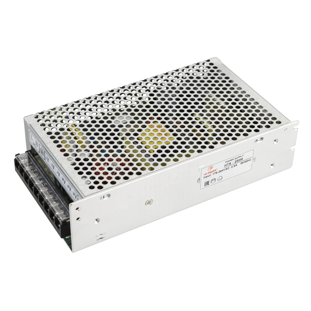 Блок питания HTS-250M-24 (24V, 10.5A, 250W) (Arlight, IP20 Сетка, 3 года) 020820 - Viokon.com