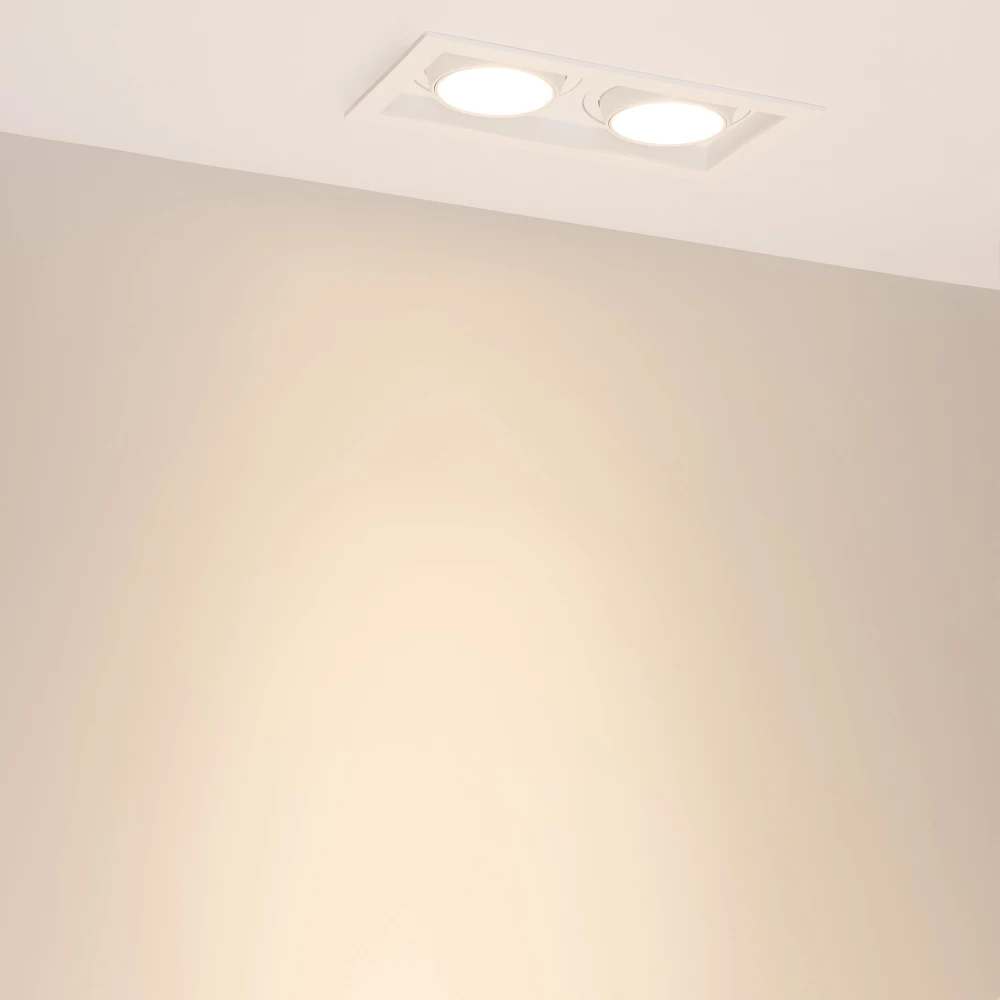 Светильник MS-VORTEX-BUILT-S210x117-2x20W Warm3000 (WH-WH, 20 deg, 230V) (Arlight, IP20 Металл, 5 лет) 057762 - Viokon.com