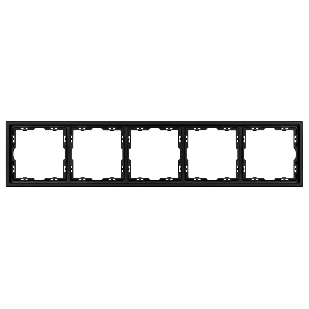 Рамка пластиковая FRM-NOBE-SFPL-5-BK (Arlight, Черный оникс) 054228 - Viokon.com