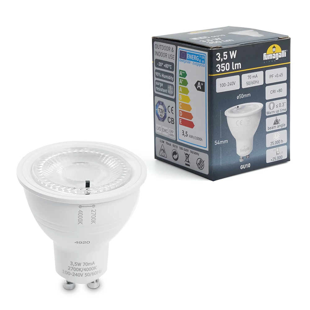 Светильник ландшафтный, Fumagalli 1M2.000.000.LXU1K, 3,5W 230V GU10 серый (11637) - Viokon.com