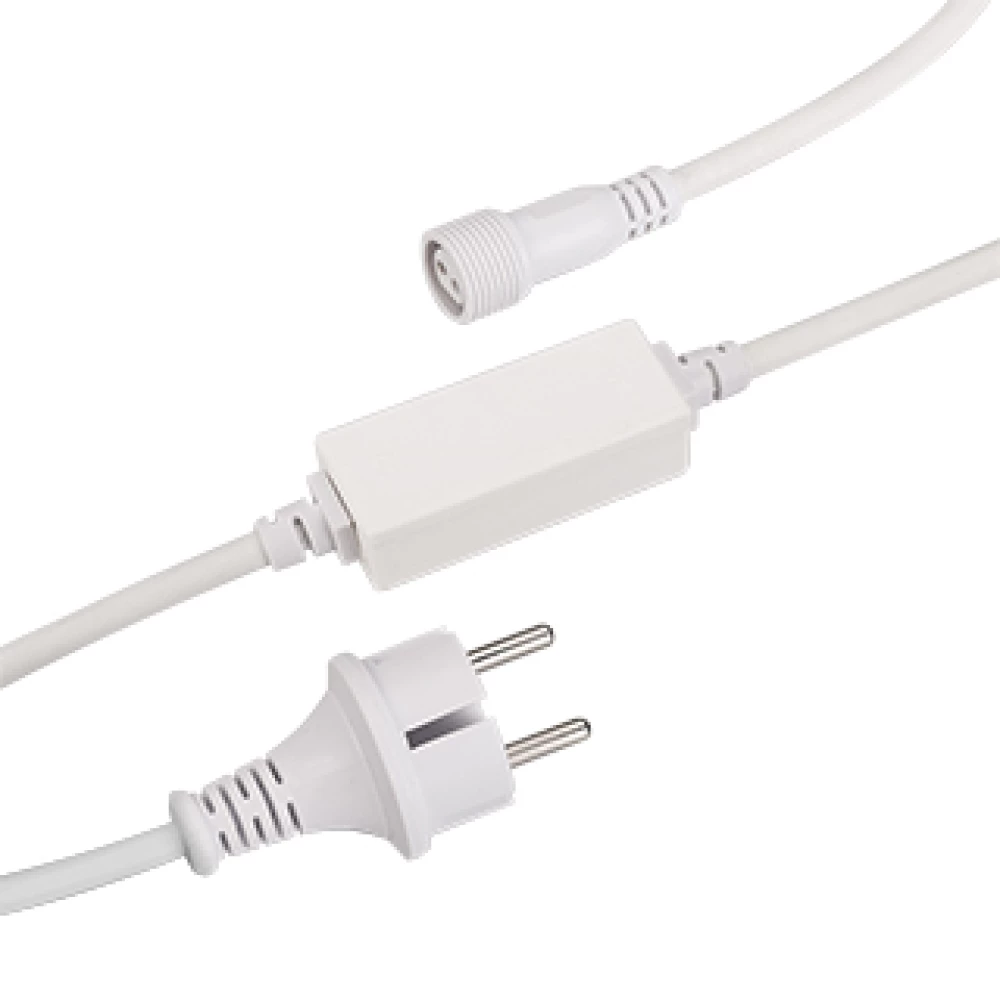 Шнур питания ARD-PRO-FLASH-1.5M White (230V, 1.6A) (Ardecoled, Закрытый) 025890 - Viokon.com