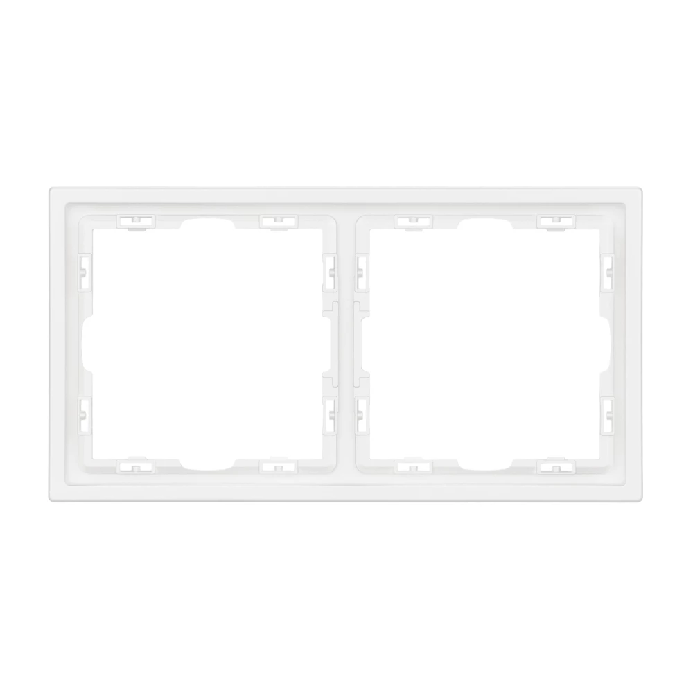 Рамка пластиковая FRM-NOBE-SFPL-2-WH (Arlight, Белый кварц) 054215 - Viokon.com