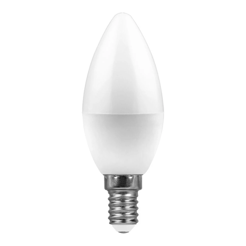 Лампа светодиодная Feron LB-72 Свеча E14 5W 2700K (25400) - Viokon.com