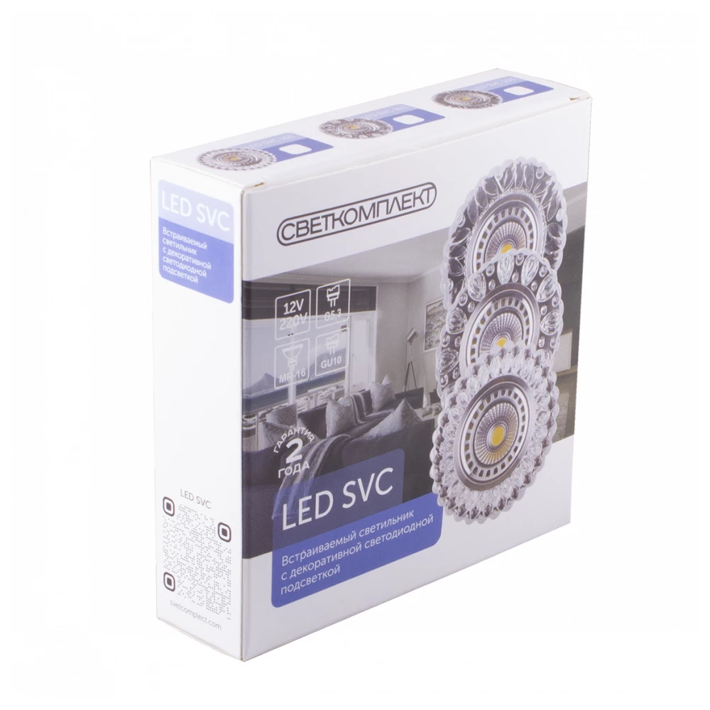 LED SVC 103 CL 3W 4500K Светильник встраиваемый со светодиодной подсветкой - Viokon.com