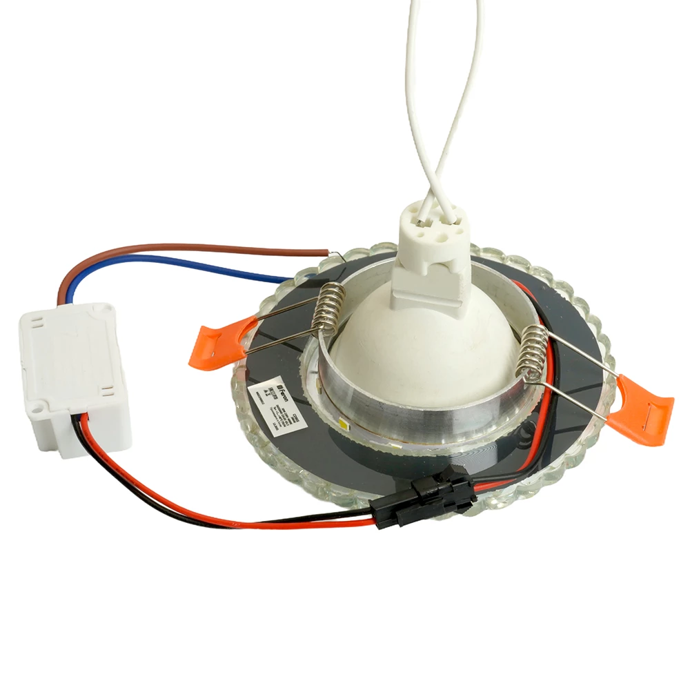 Светильник встраиваемый с белой LED подсветкой Feron CD905 потолочный MR16 G5.3 белый (28848) - Viokon.com