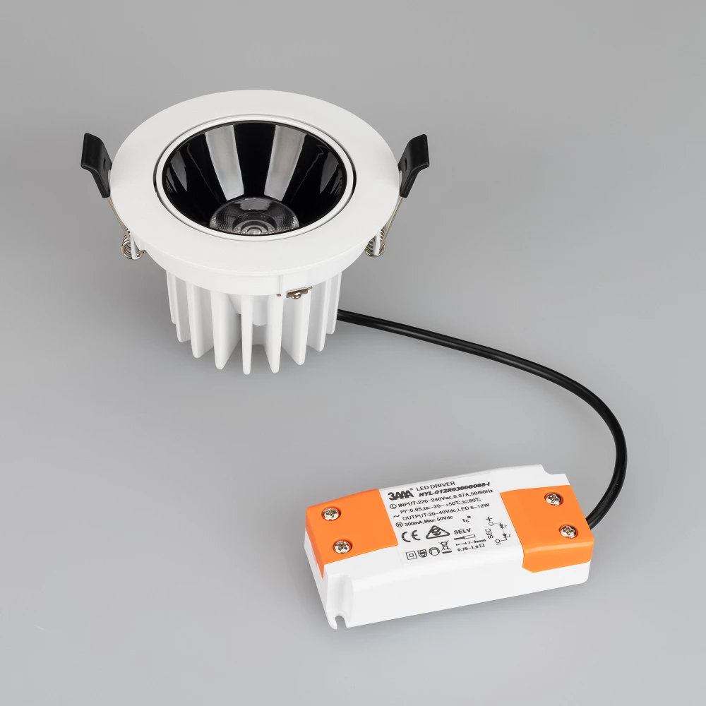 Светильник MS-FORECAST-BUILT-TURN-R102-12W Warm3000 (WH-BK, 32 deg, 230V) (Arlight, IP20 Металл, 5 лет) 035449 - Viokon.com