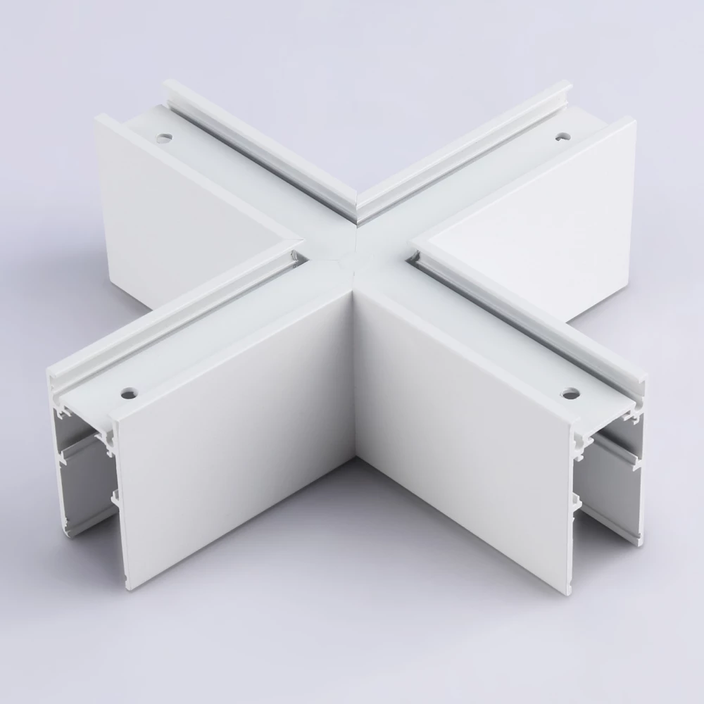 Коннектор X-образный для накладного шинопровода Magnetic GL3375 WH белый коннектор X-образный для накладного шинопровода 170*170*53.7 - Viokon.com