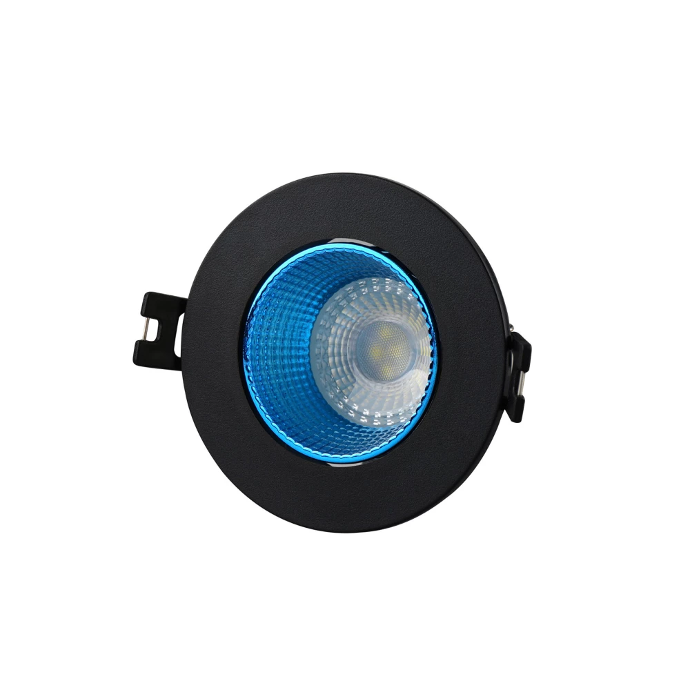 DK3061-BKСY Встраиваемый светильник IP 20 10 Вт GU53 LED черныйголубой пластик - Viokon.com
