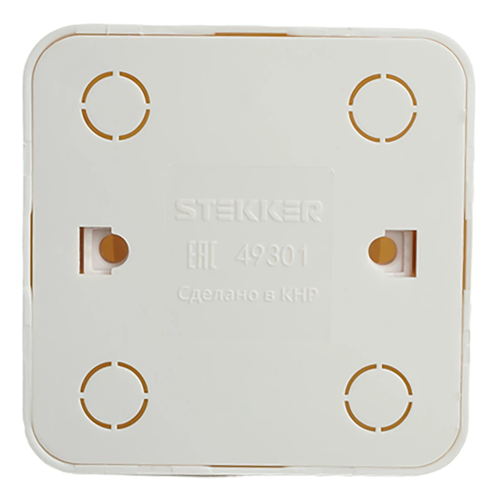 Розетка 1-местная б/з открытой установки, STEKKER, 250В, 10А, IP20, серия София, белый, MST10-11-01 (49301) - Viokon.com