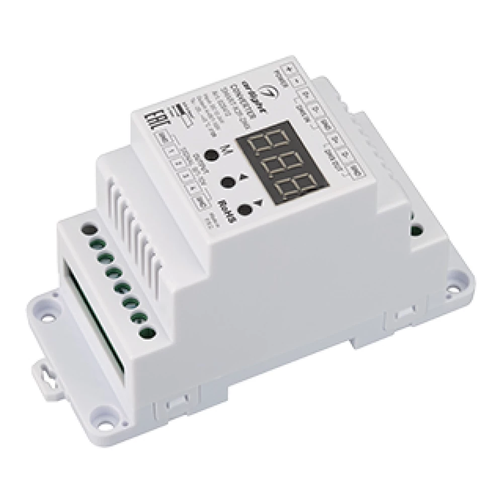 Конвертер SMART-K39-DMX (12-24V, 0/1-10V, DIN) (Arlight, Металл) 028412 - Viokon.com