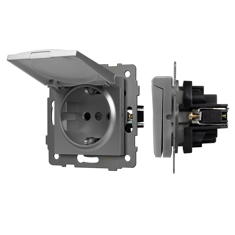 Механизм розетки влагозащищённый SCT-MCP-PL-GR-V (250V, 16A) (Arlight, -) 049836 - Viokon.com