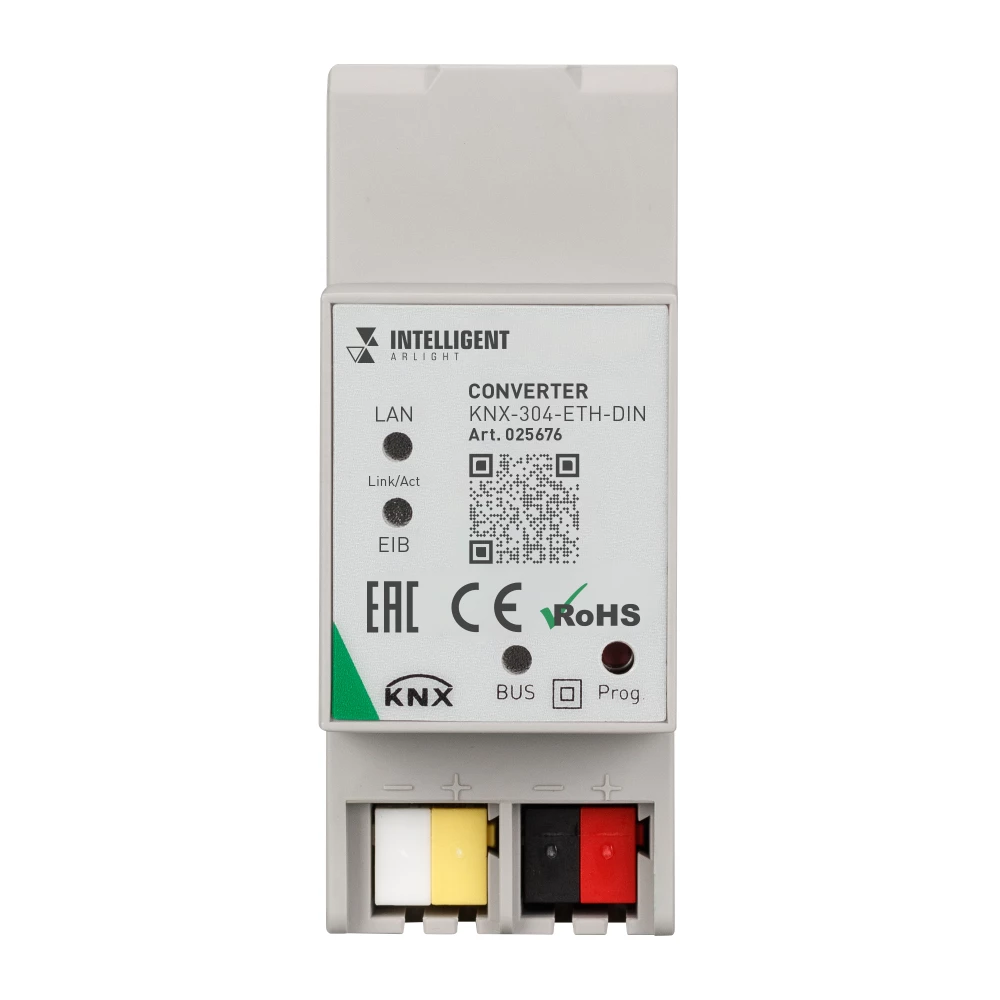 INTELLIGENT ARLIGHT Конвертер KNX-304-ETH-DIN (BUS) (IARL, Пластик) 025676 - Viokon.com