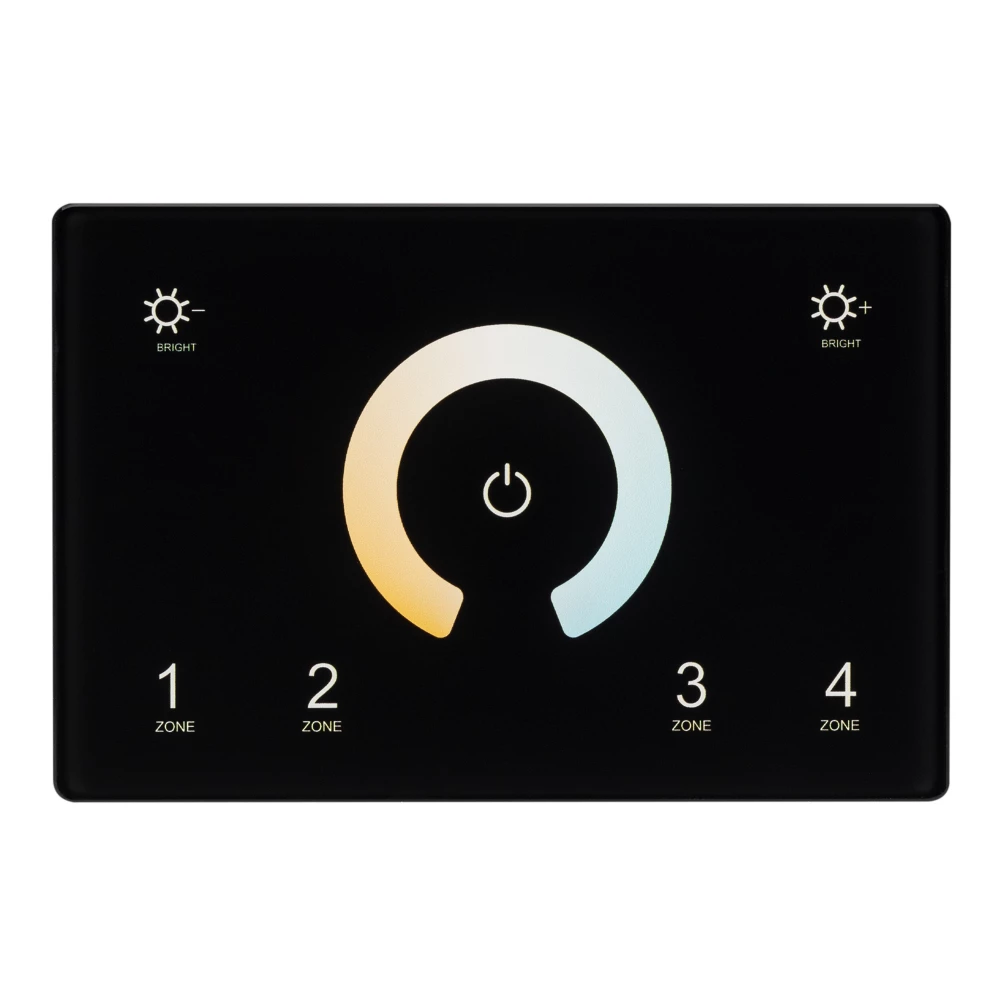 Панель Sens SMART-P81-MIX Black (230V, 4 зоны, 2.4G) (Arlight, IP20 Пластик, 5 лет) 028401 - Viokon.com
