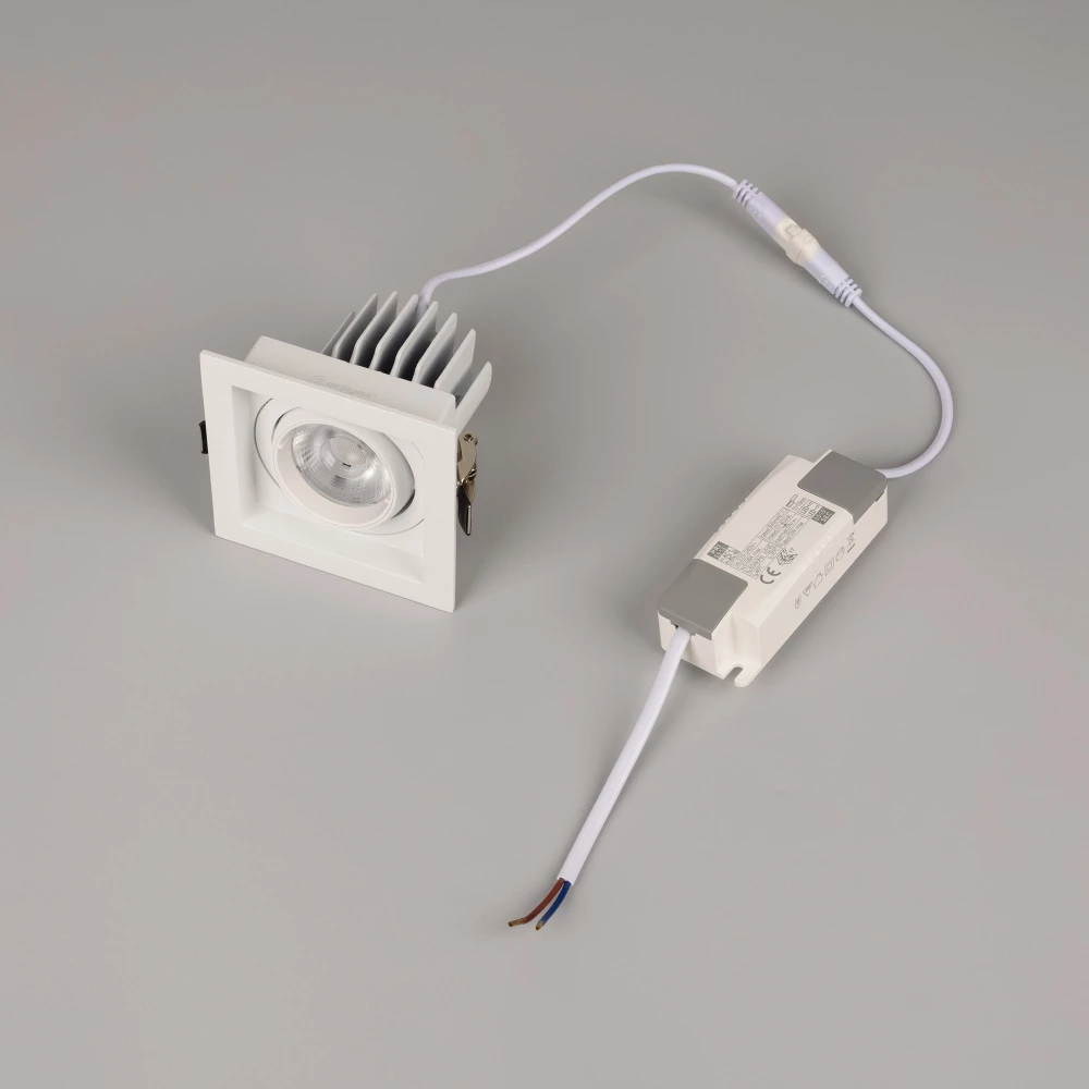 Светильник MS-VORTEX-BUILT-S90x90-12W Warm3000 (WH-WH, 40 deg, 230V) (Arlight, IP20 Металл, 5 лет) 057914 - Viokon.com