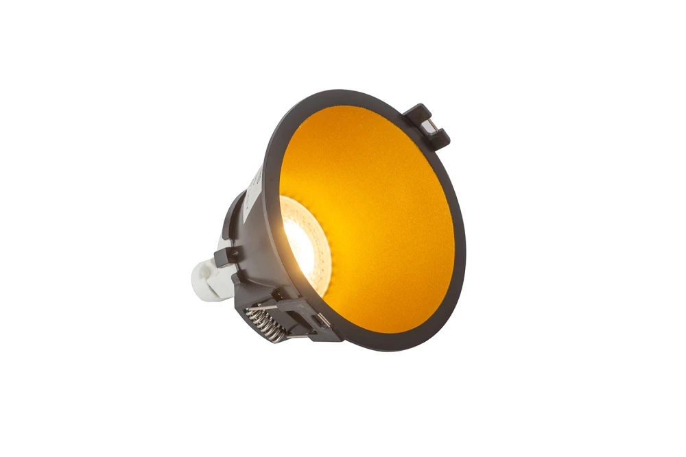 DK3026-BG Встраиваемый светильник IP 20 10 Вт GU53 LED черныйзолотой пластик - Viokon.com