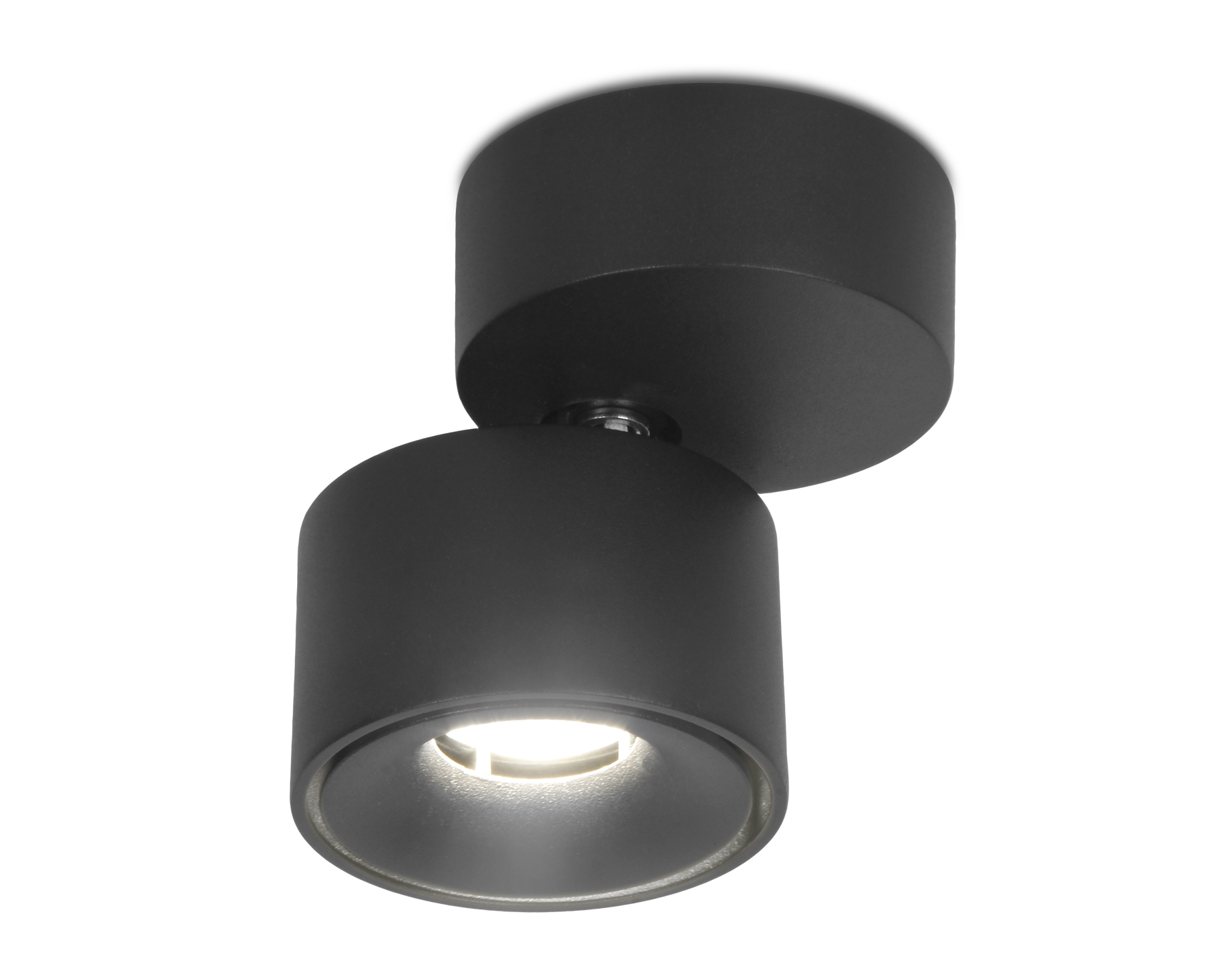 Накладной поворотный светодиодный светильник TN269 SBK черный песок LED 4200K 7W D75*83 - Viokon.com