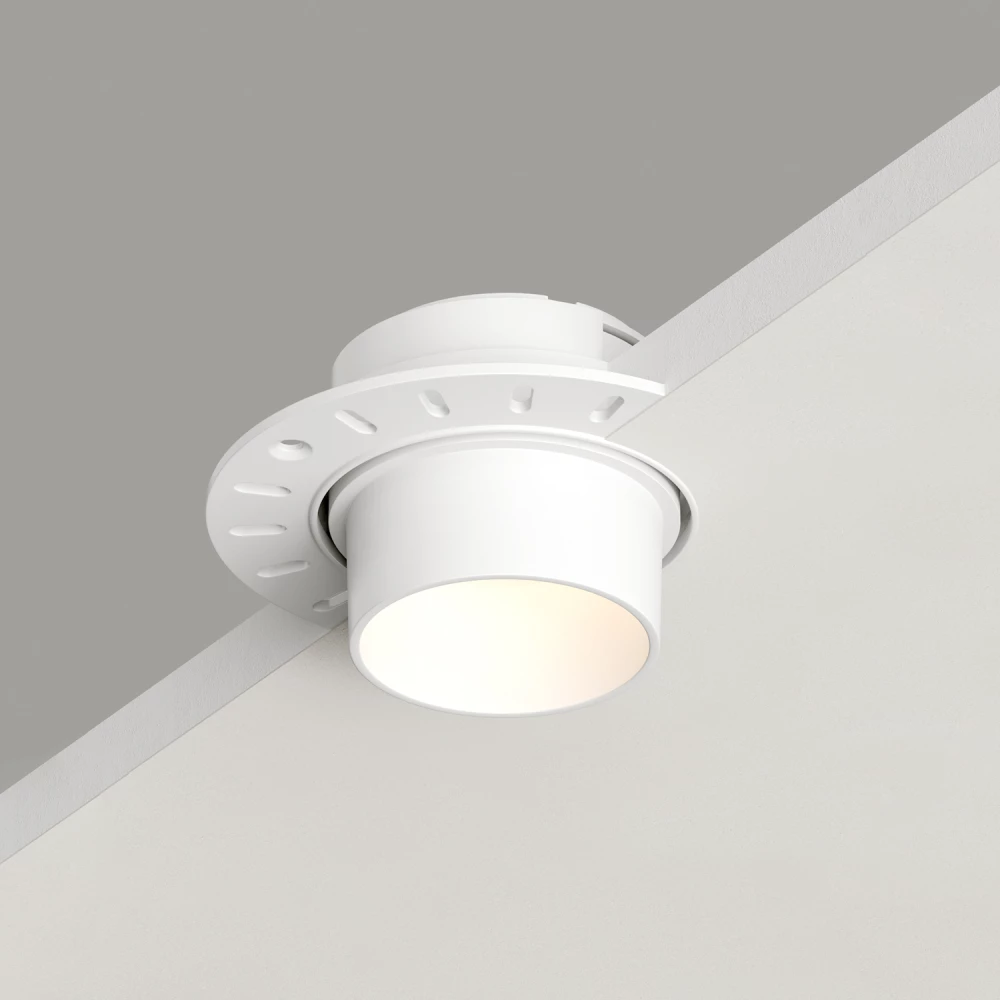 DK3056-WH Встраиваемый светильник под шпатлевку IP20 до 15 Вт LED GU53 белый пластик - Viokon.com