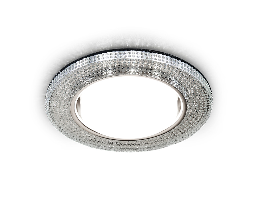 Встраиваемый точечный светильник GX53 с LED подсветкой G290 CH хром/прозрачный GX53+3W(LED WHITE) - Viokon.com