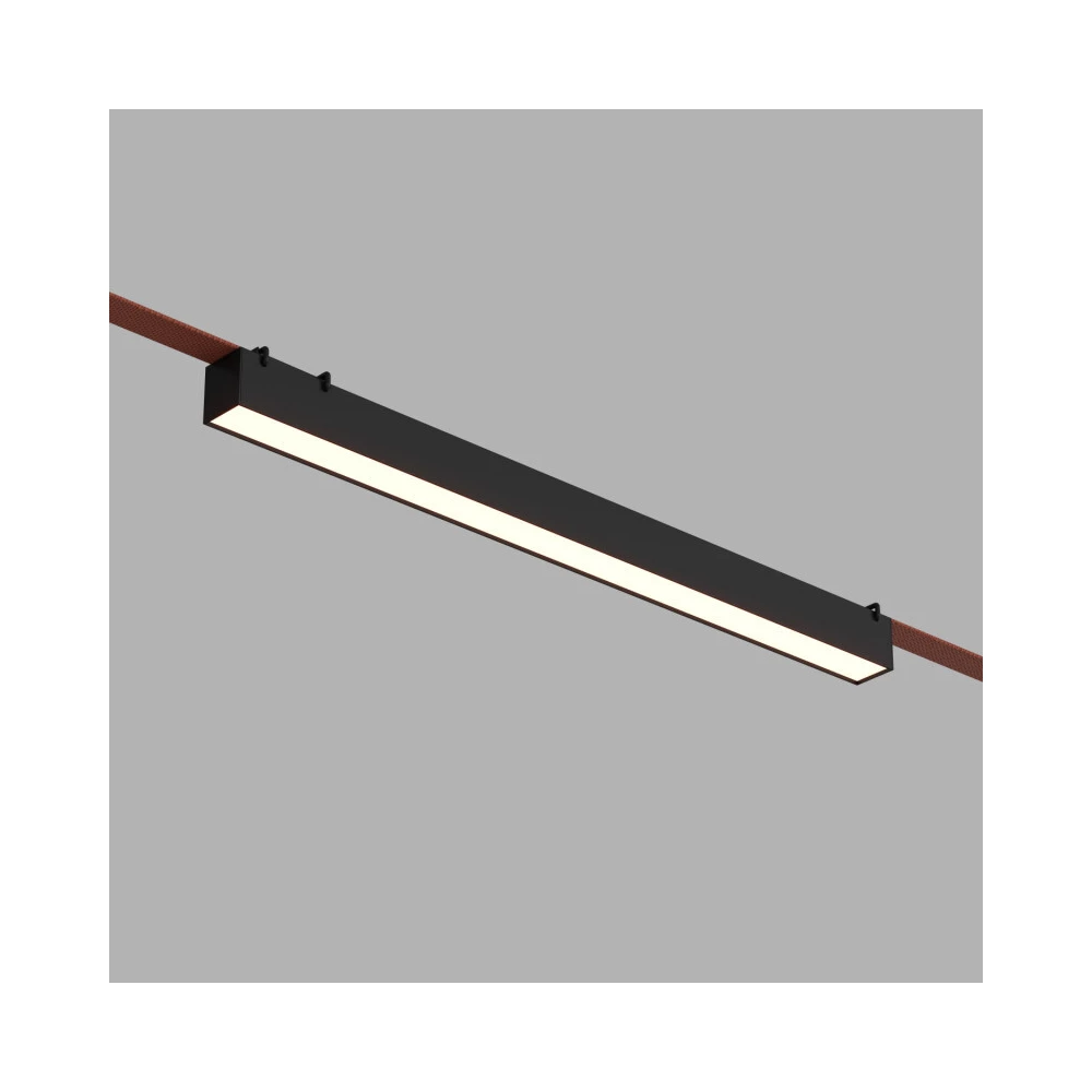 DK5576-BK Cветильник для трека-ремня Belty серия Linear со светодиодом L642W40H45мм 48V DC 24W RA90 120 4000K IP20 черный алюминий - Viokon.com