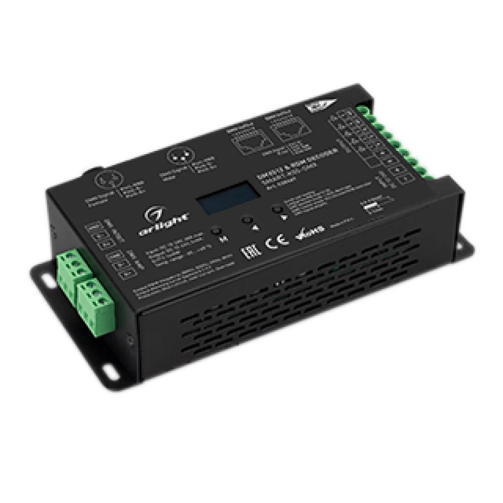 Декодер SMART-K55-DMX (12-24V, 5x6A, XLR3) (Arlight, Металл) 028449 - Viokon.com