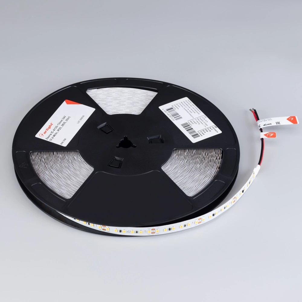 Лента IC-A120-12mm 24V Warm3000 (9.6 W/m, IP20, 2835, 20m) (Arlight, стабилизированная) 024592(2) - Viokon.com