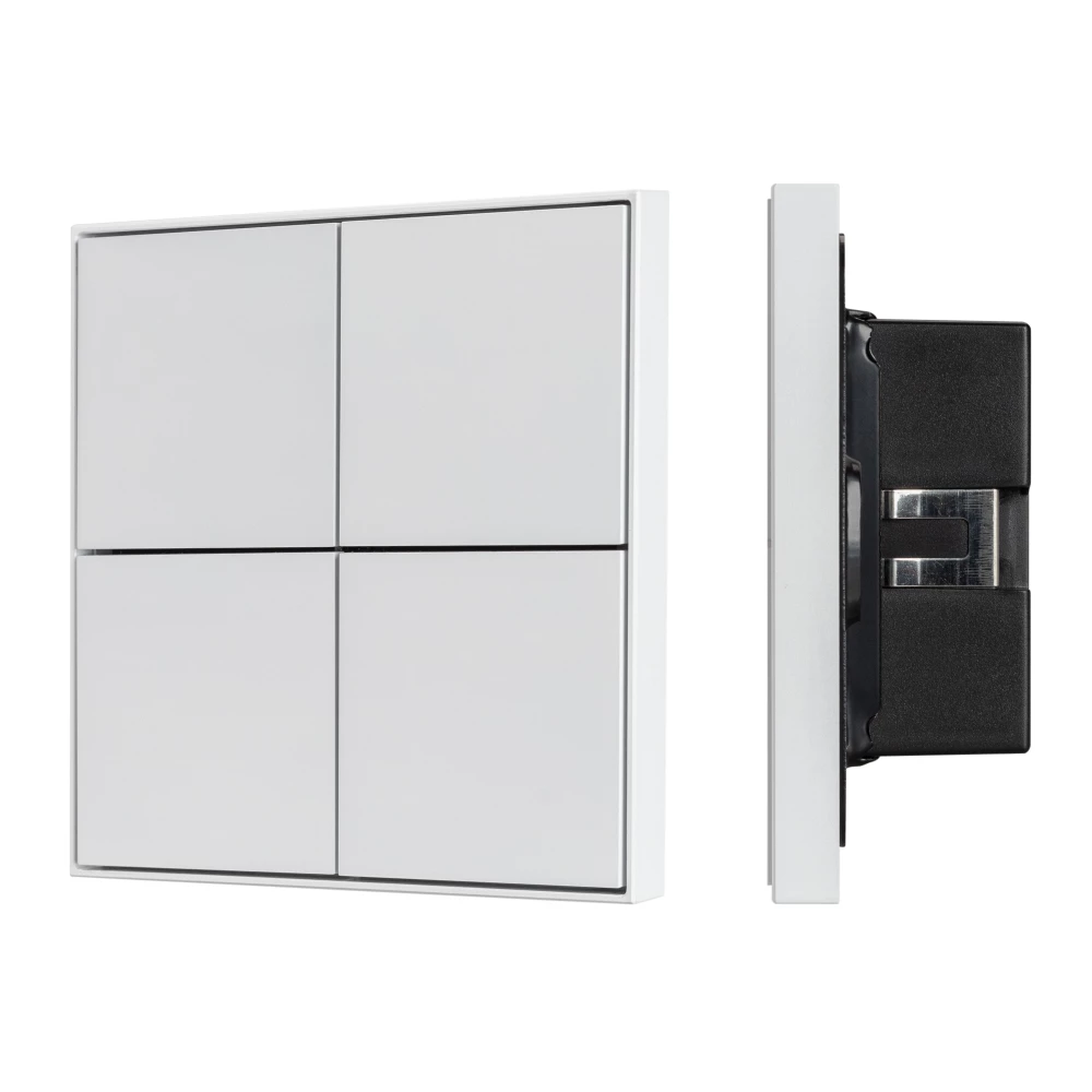 INTELLIGENT ARLIGHT Кнопочная панель KNX-304-23-IN White (BUS, Frame) (IARL, IP20 Металл, 2 года) 038401 - Viokon.com
