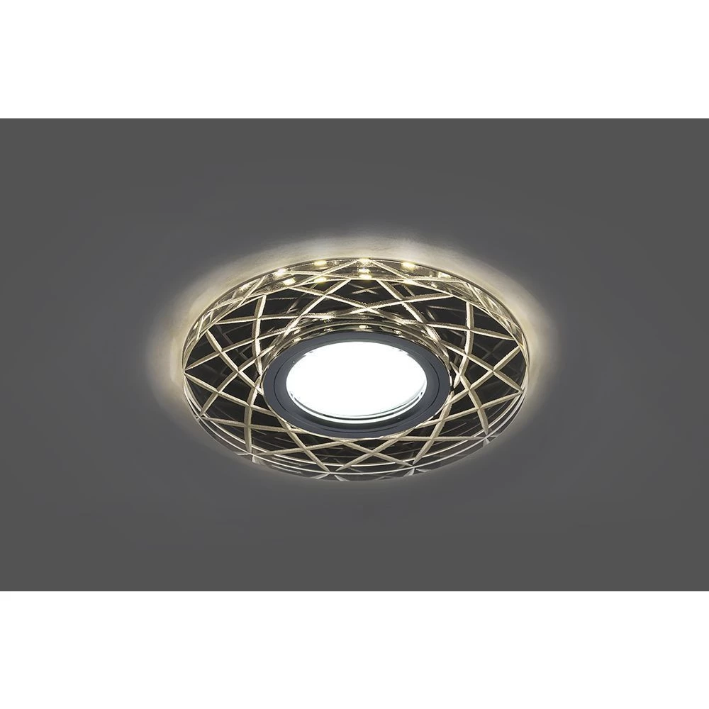 Светильник встраиваемый с LED подсветкой Feron CD983 потолочный MR16 G5.3 прозрачный, хром (32440) - Viokon.com