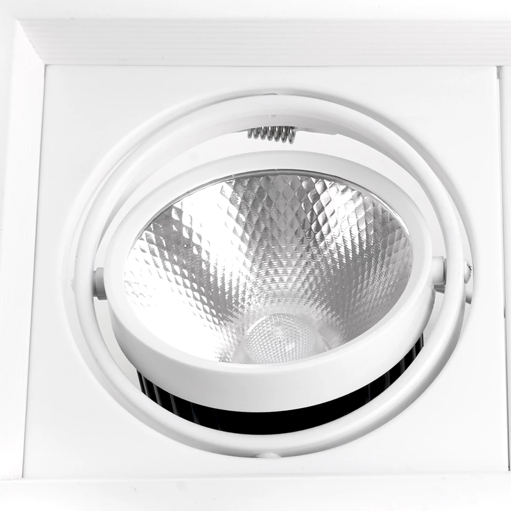 Светодиодный светильник Feron AL202 карданный 2x20W 4000K 35 градусов ,белый (29777) - Viokon.com