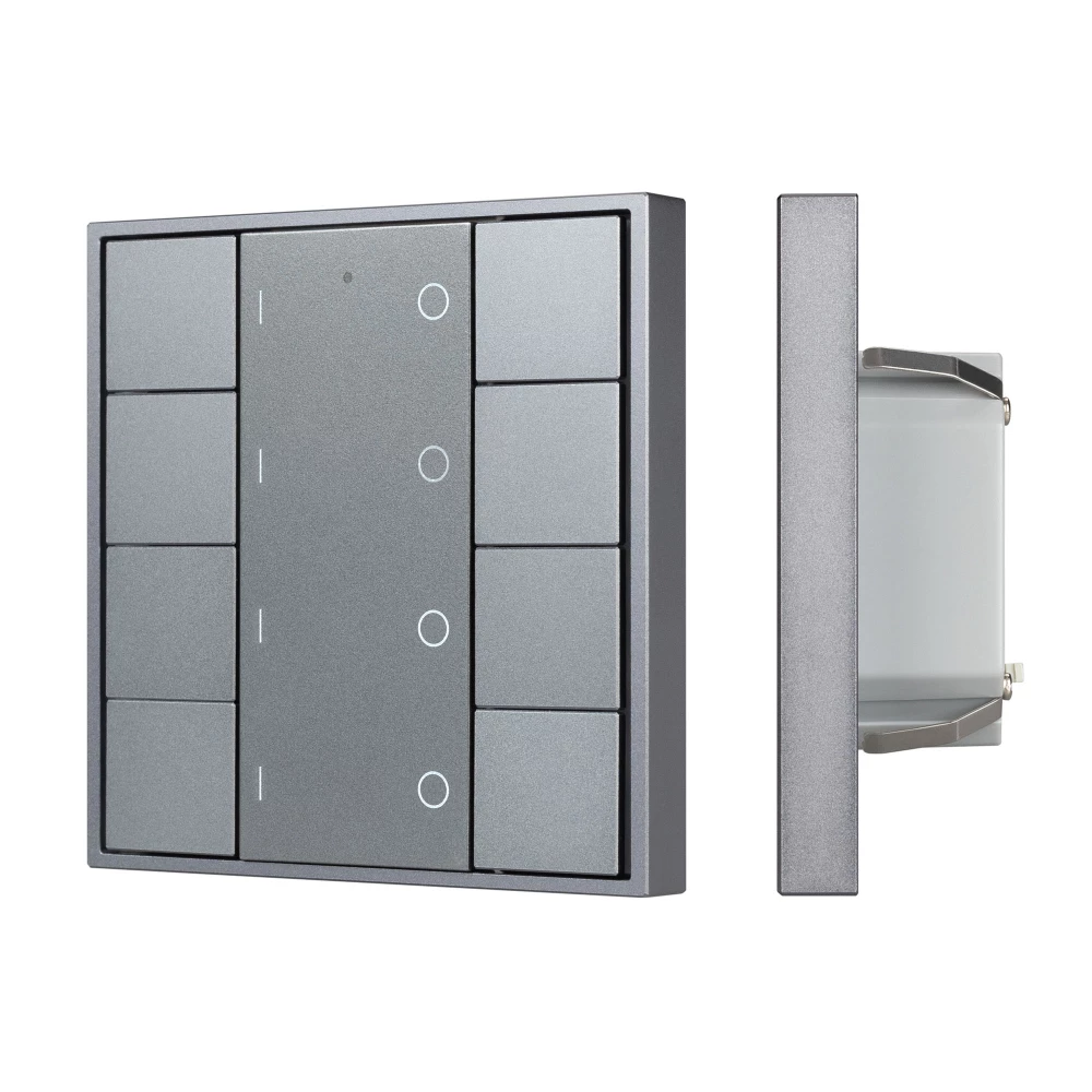 INTELLIGENT ARLIGHT Кнопочная панель DALI-201-23-4G-DIM-DT6-IN Silver (BUS, Frame) (IARL, IP20 Металл, 3 года) 048185 - Viokon.com