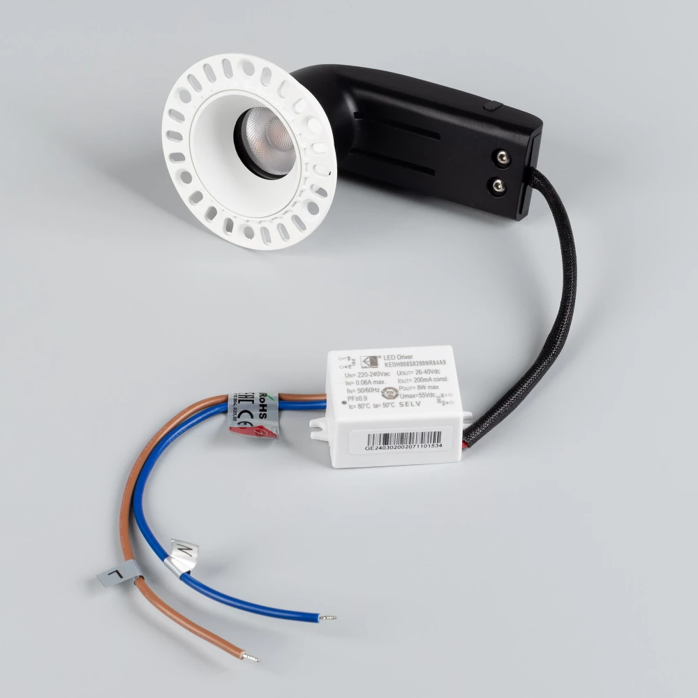 Светильник MS-RIALTO-TRIMLESS-R40-9W Day4000 (WH, 36deg, 230V) (Arlight, IP20 Металл, 5 лет) 047772 - Viokon.com