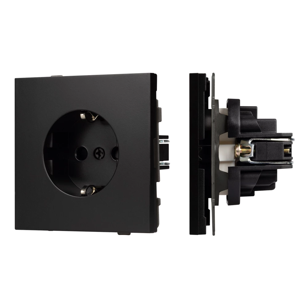 Механизм электрической розетки SCT-TENDO-MEU1-PL-BK (230V, 16A) (Arlight, Черный) 054079 - Viokon.com