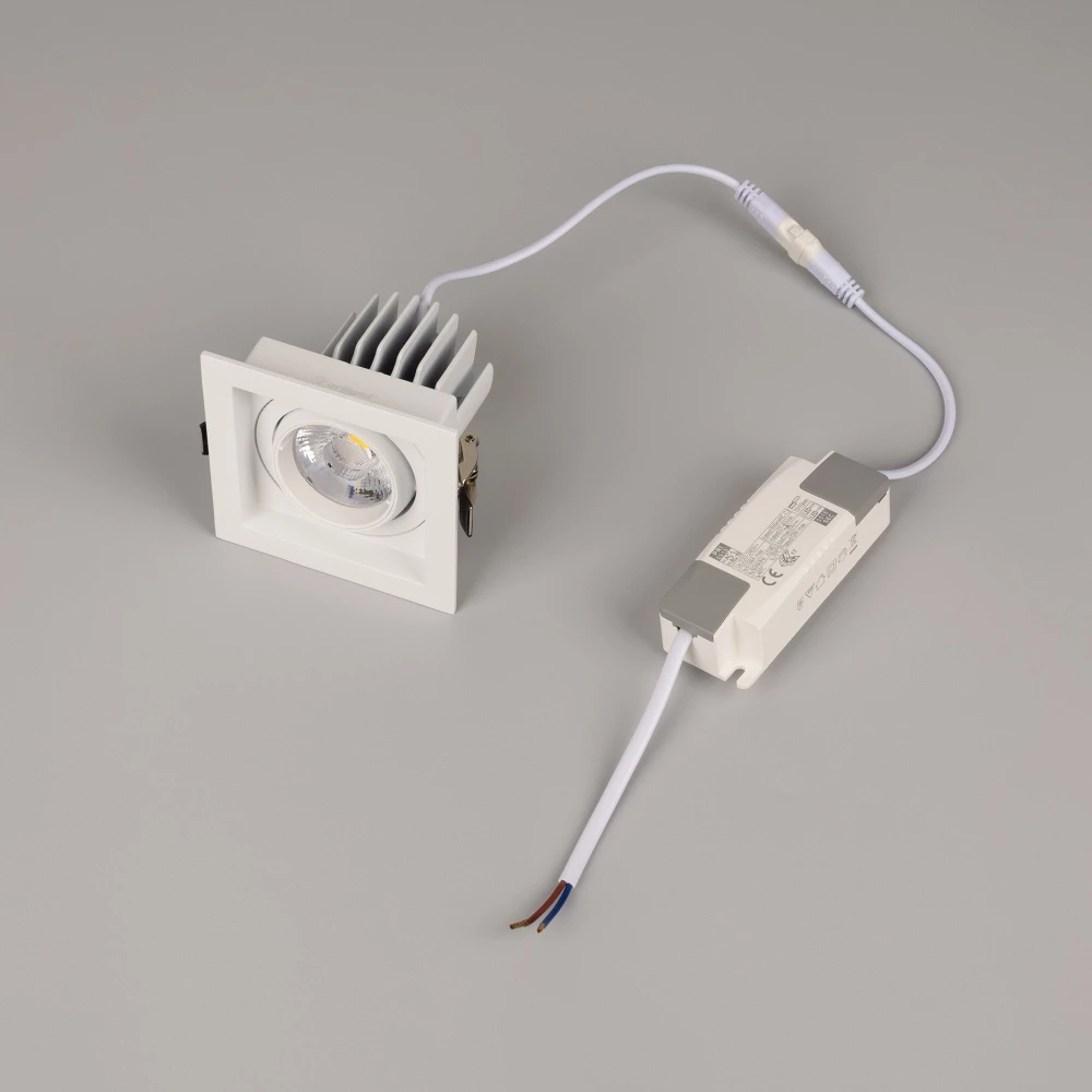 Светильник MS-VORTEX-BUILT-S90x90-12W Warm3000 (WH-WH, 20 deg, 230V) (Arlight, IP20 Металл, 5 лет) 057912 - Viokon.com