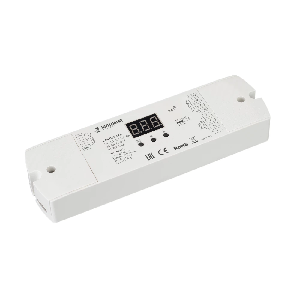 INTELLIGENT ARLIGHT Контроллер SMART-SPI-302-82-2G-SH-PS-SUF (12-24V, 2.4G) (IARL, IP20 Пластик, 5 лет) 054176 - Viokon.com