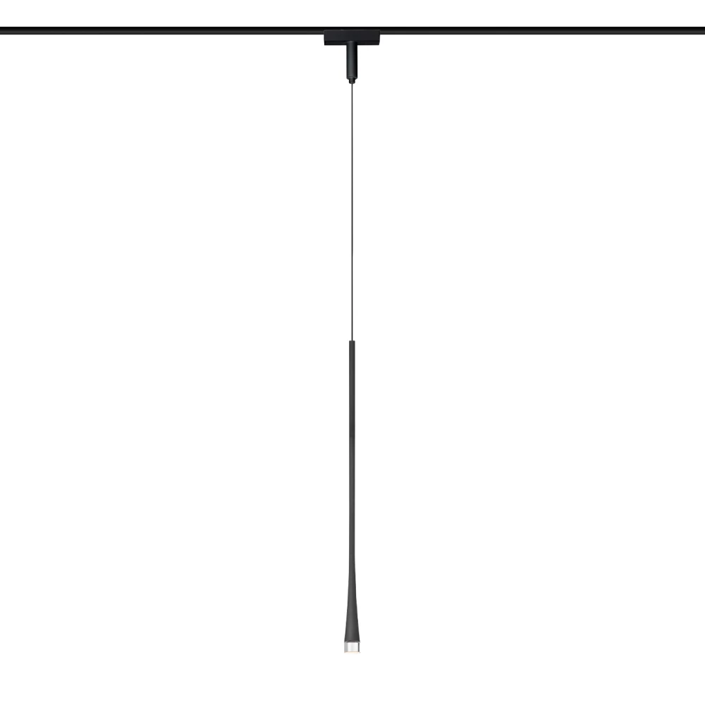 Светильник светодиодный трековый для шинопровода Magnetic Ultra Slim GV1637 BK черны IP20 6W 4200K 48V 38° D36*1500 - Viokon.com