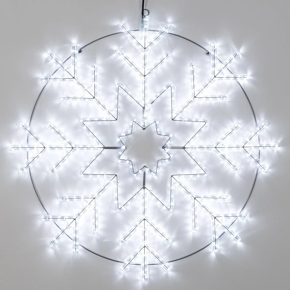 Фигура светодиодная ARD-SNOWFLAKE-M8-950x950-540LED White (230V, 33W) (Ardecoled, IP65, 1 год) 034254 - Viokon.com
