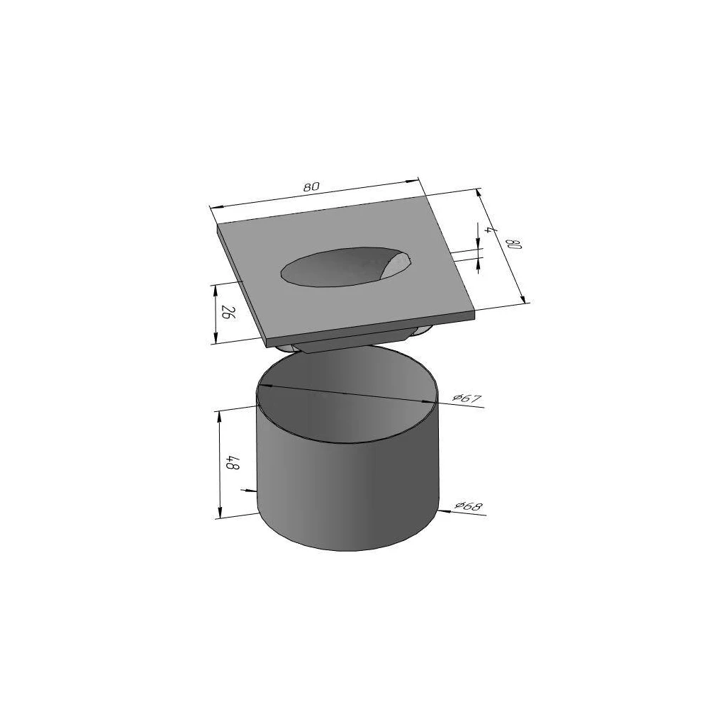 ST-8071 SQ 3W WH 4100K - Viokon.com