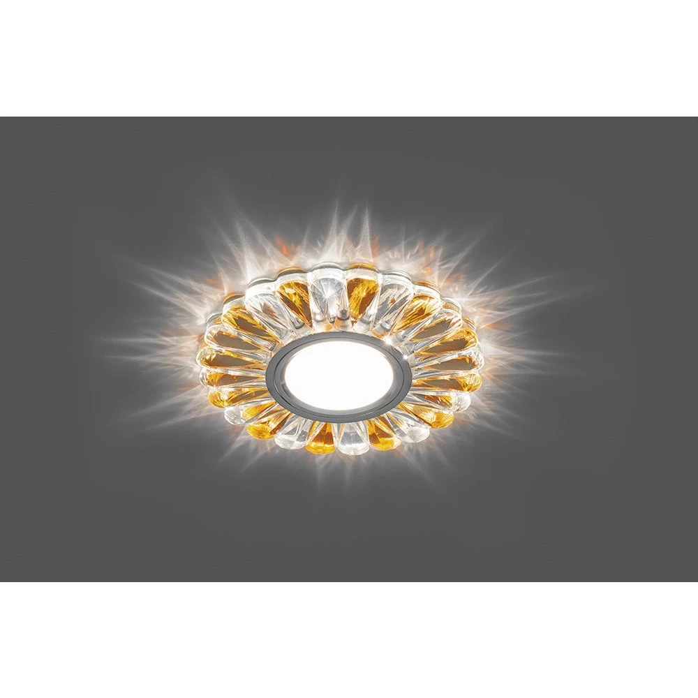 Светильник встраиваемый с белой LED подсветкой Feron CD901 потолочный MR16 G5.3 прозрачный-коричневый (28971) - Viokon.com