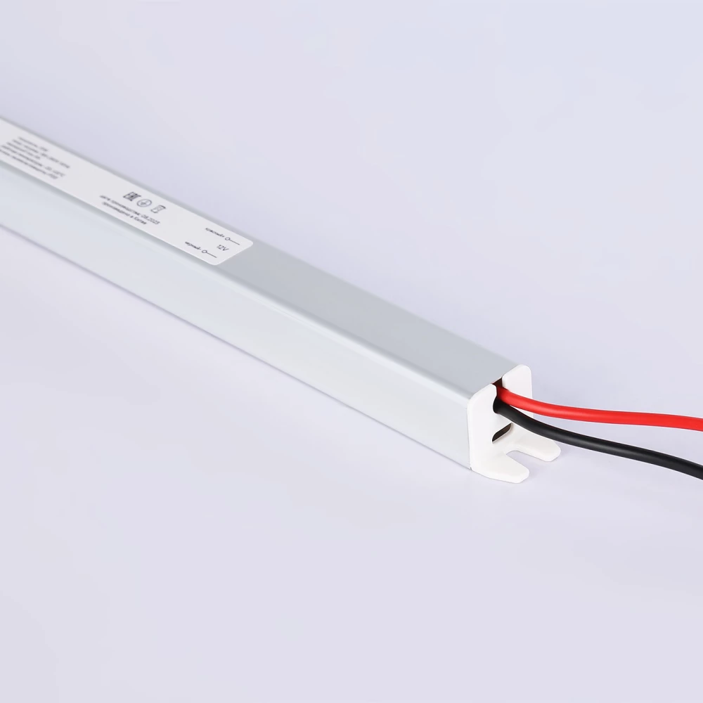 Блок питания ультратонкий для светодиодной ленты 12V 100W 8.3A IP20 185-260V 372*18*18 GS8607 GS8607 блок питания 12V 100W 8.3A IP20 185-260V 372*18*18 - Viokon.com