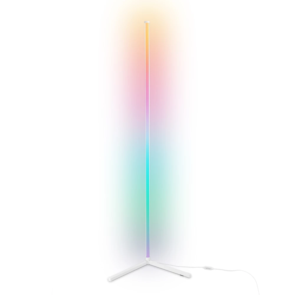 Светильник светодиодный напольный RGB с пультом FL8025 WH белый LED 20W RGB D32*1650 (ПДУ РАДИО 2.4G) - Viokon.com