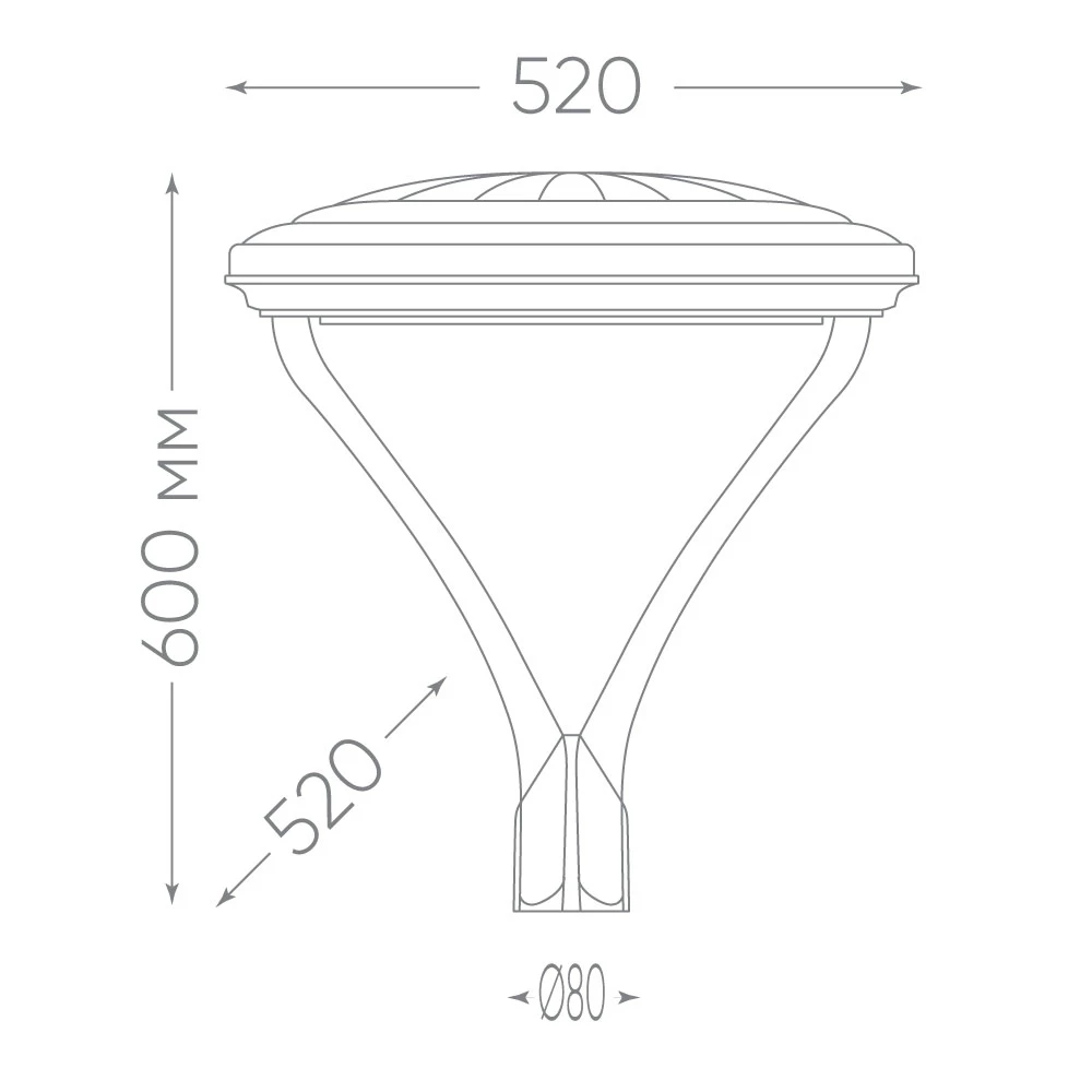 Светильник уличный FERON, SP7020, 50W 5000lm 5000K, серый (48440) - Viokon.com